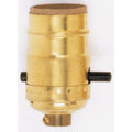 Satco Brass Push Thru Socket