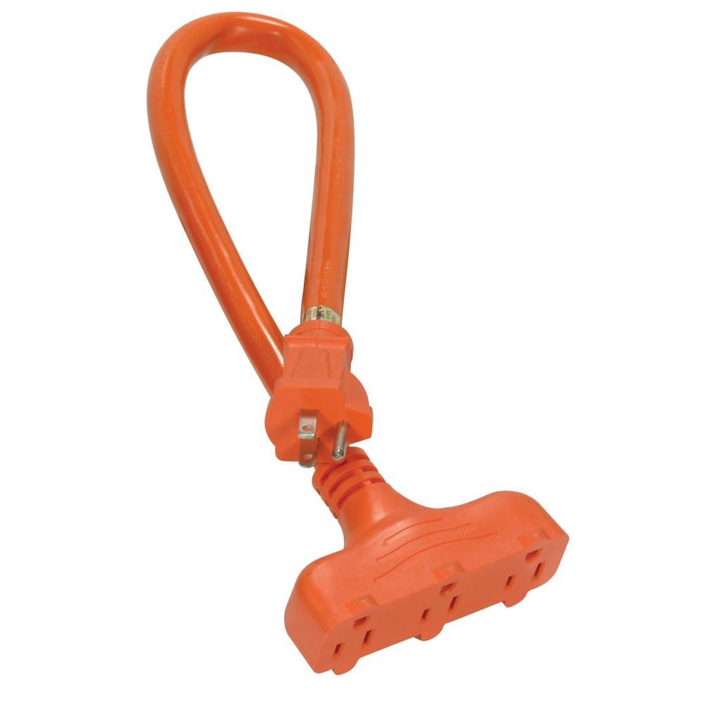 Satco 2 Ft 12/3 Hd Orange Outdoor