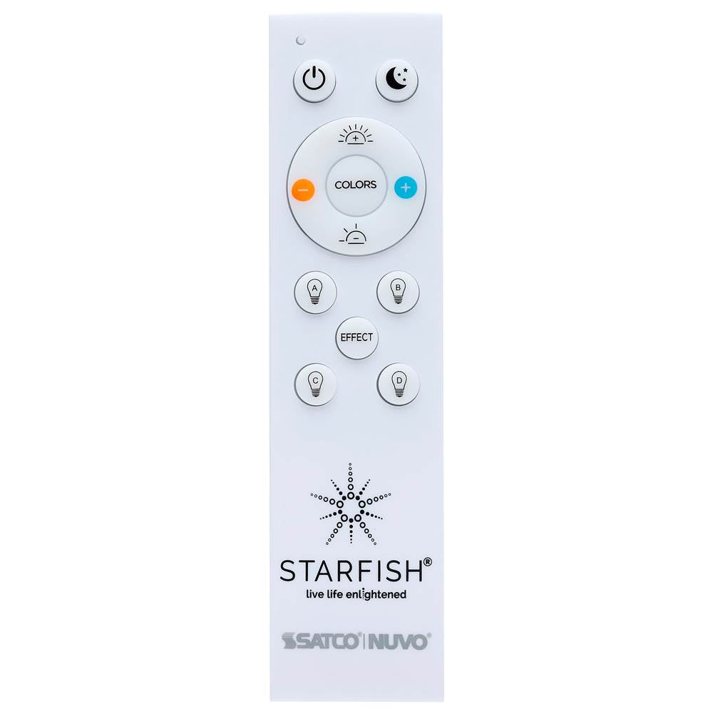 Satco S11282 White Remote For Starfish Lighting - White Finish Image 1