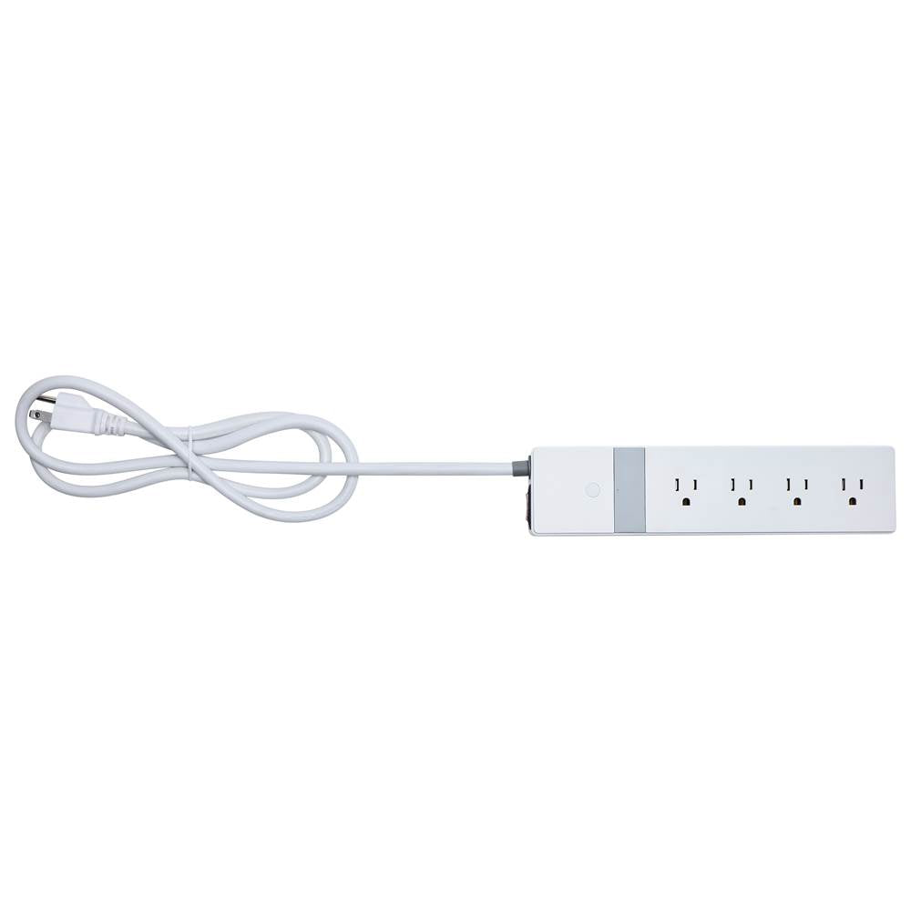 Satco S11574 White Starfish - 4 Outlet Smart Power Strip Image 1