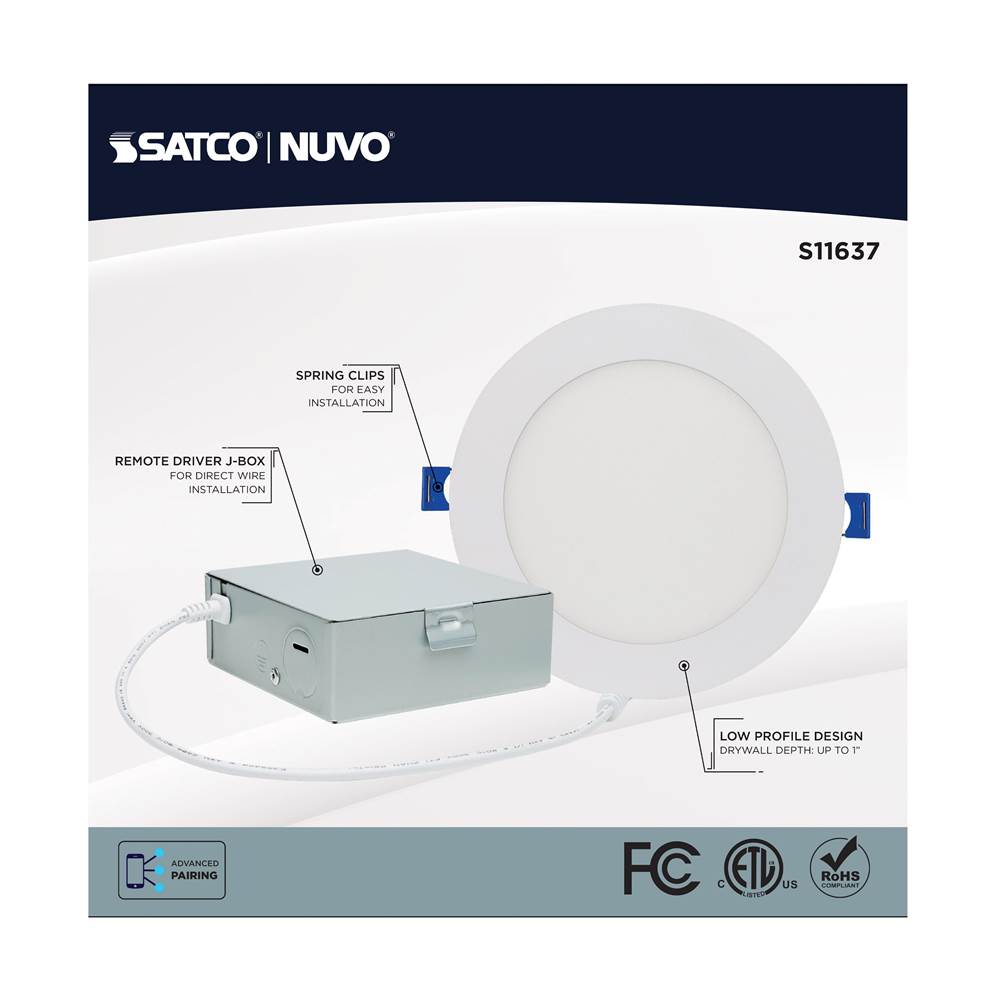 Satco S11637 White 11wled/dw/6/rgbtw/rnd/wh Image 5