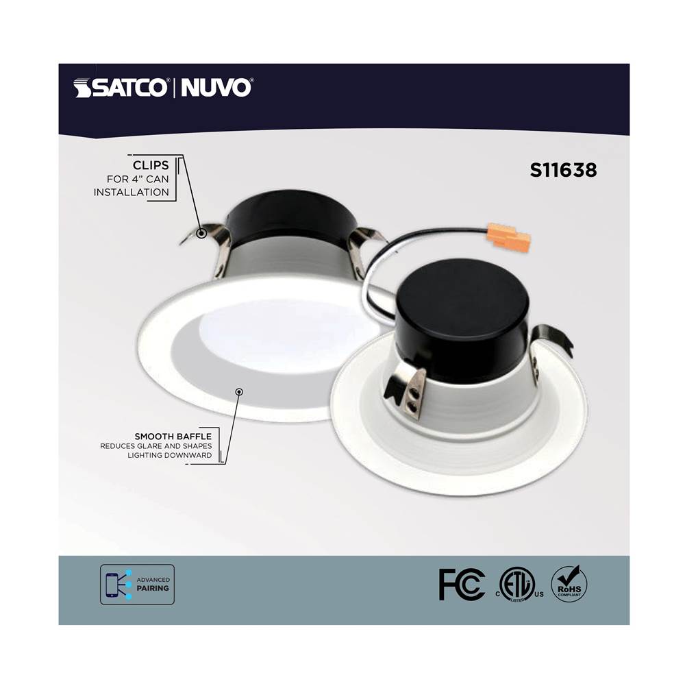 Satco S11638 White 8wled/rdl/4/rgbtw/rnd/wh Image 4