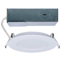 Satco S11680 White 8 Watt Led Direct Wire Performer Series Downlight - Remote Driver - 4 Inch - 27k/3k/35k/4k/5k Cct Selectable - Round - Flat Face - White Finish Image 1