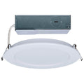 Satco S11681 White 11 Watt Led Direct Wire Performer Series Downlight - Remote Driver - 6 Inch - 27k/3k/35k/4k/5k Cct Selectable - Round - Flat Face - White Finish Image 1