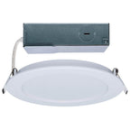 Satco S11681 White 11 Watt Led Direct Wire Performer Series Downlight - Remote Driver - 6 Inch - 27k/3k/35k/4k/5k Cct Selectable - Round - Flat Face - White Finish Image 1