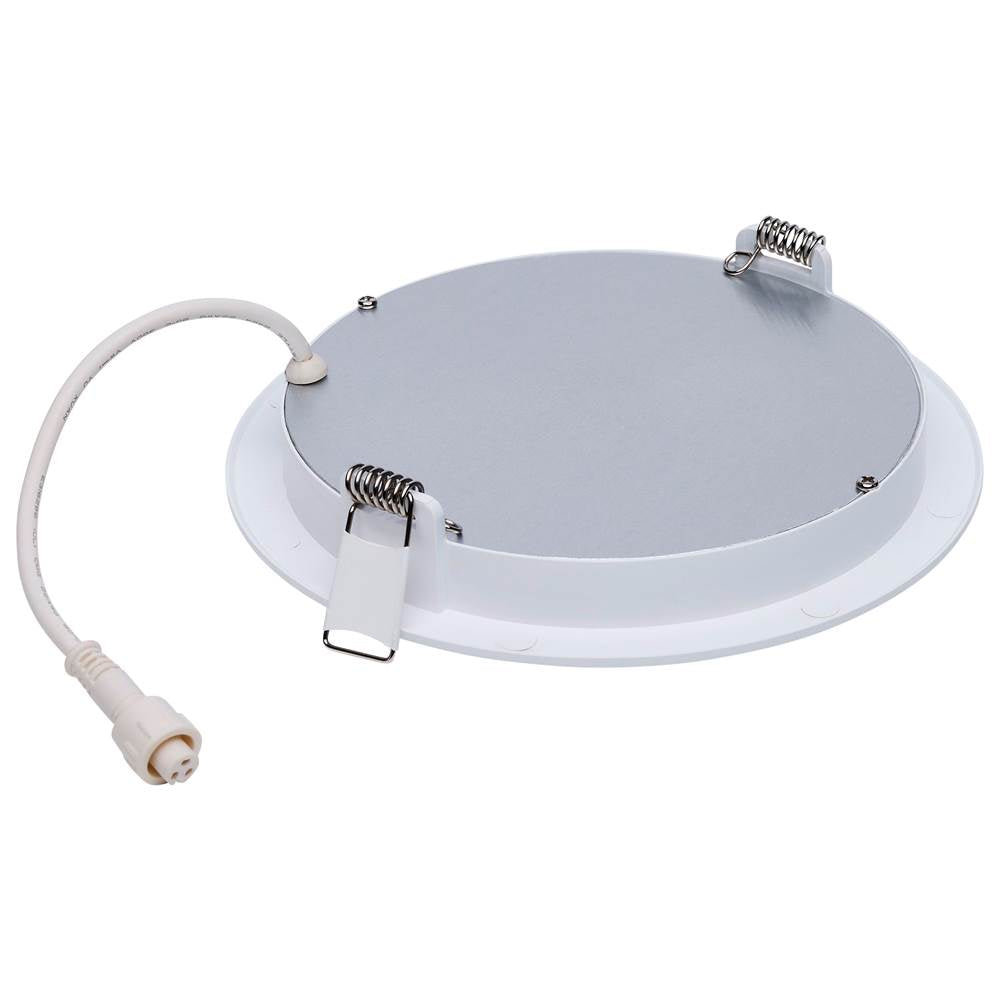 Satco  11 Watt Led Direct Wire Performer Series Downlight - Remote Driver - 6 Inch - 27k/3k/35k/4k/5k Cct Selectable - Round - Flat Face - White Finish