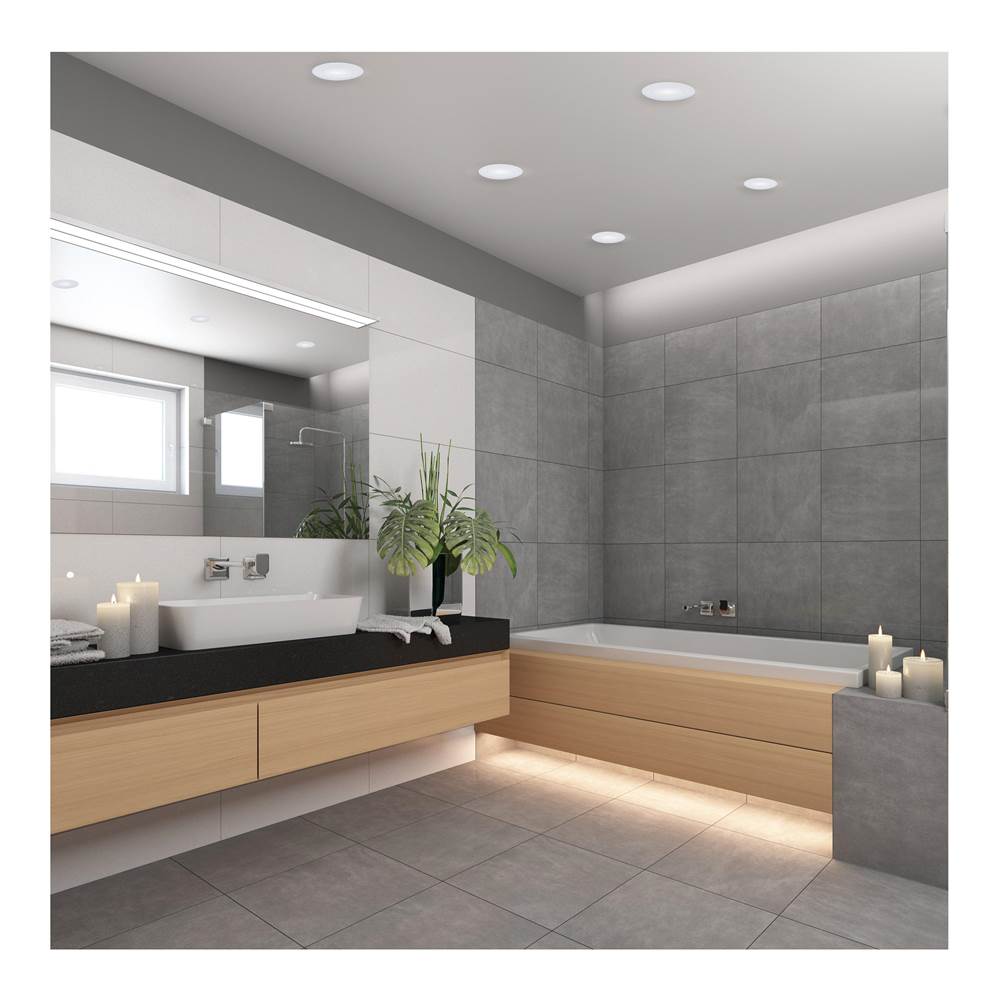 Satco S11681 White 11 Watt Led Direct Wire Performer Series Downlight - Remote Driver - 6 Inch - 27k/3k/35k/4k/5k Cct Selectable - Round - Flat Face - White Finish Image 3