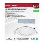 Satco S11826R1 White 10wled/dw/el/4/cct-sel/rnd/rd Image 2