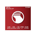 Satco S12360 Clear 5.5 Watt Mr16 Led Spotlight - 2700k Cct - Gu5.3 Base - 12 Volt Image 5