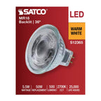 Satco S12365 Clear 5.5 Watt Mr16 Led Floodlight - 2700k Cct - Gu5.3 Base - 12 Volt Image 8