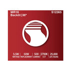 Satco S12365 Clear 5.5 Watt Mr16 Led Floodlight - 2700k Cct - Gu5.3 Base - 12 Volt Image 5