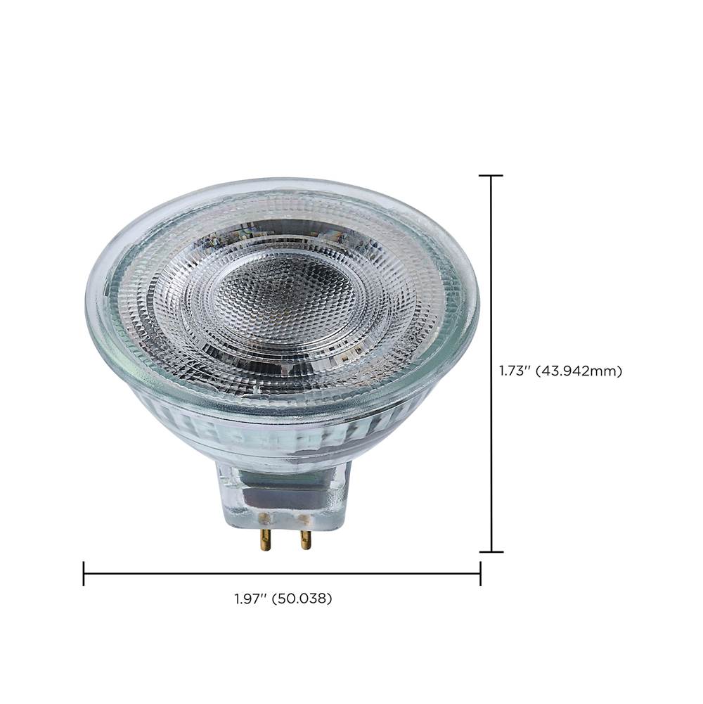 Satco S12366 Clear 5.5 Watt Mr16 Led Floodlight - 3000k Cct - Gu5.3 Base - 12 Volt Image 2