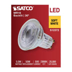 Satco S12372 Clear 5.5 Watt Mr16 Led Floodlight - 3000k Cct - Gu10 Base - 120 Volt Image 5