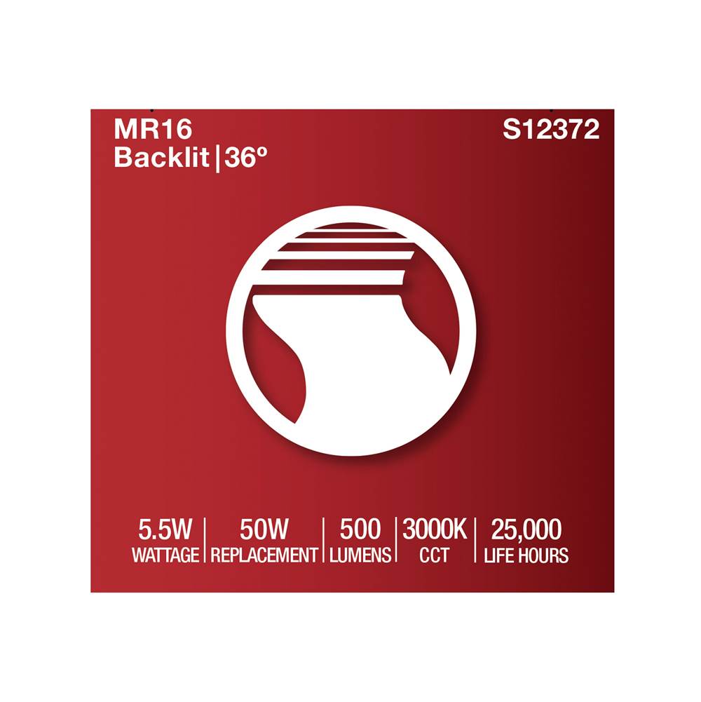 Satco S12372 Clear 5.5 Watt Mr16 Led Floodlight - 3000k Cct - Gu10 Base - 120 Volt Image 2