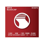 Satco S12373 Clear 5.5 Watt Mr16 Led Floodlight - 3500k Cct - Gu10 Base - 120 Volt Image 5