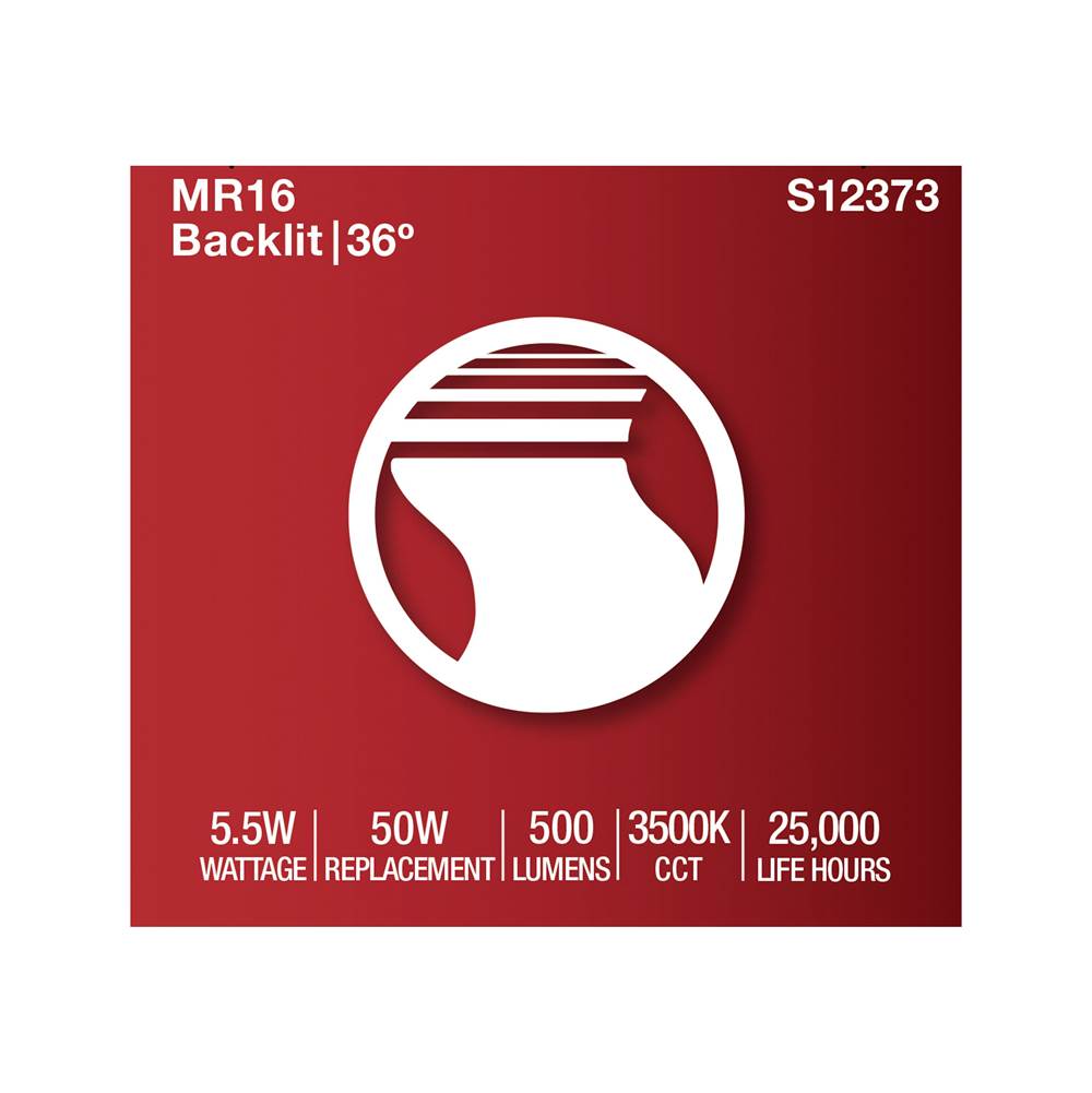 Satco S12373 Clear 5.5 Watt Mr16 Led Floodlight - 3500k Cct - Gu10 Base - 120 Volt Image 5