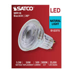 Satco S12375 Clear 5.5 Watt Mr16 Led Floodlight - 5000k Cct - Gu10 Base - 120 Volt Image 8