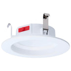 Satco S12600 White 6 Watt Led Downlight Retrofit - 4 Inch - Cct Selectable - Round - White Finish Image 8