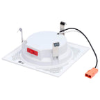 Satco  6 Watt Led Downlight Retrofit - 4 Inch - Cct Selectable - Square - White Finish
