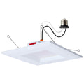 Satco S12603 White 8 Watt Led Downlight Retrofit - 5-6 Inch - Cct Selectable - Square - White Finish Image 1