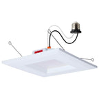 Satco S12603 White 8 Watt Led Downlight Retrofit - 5-6 Inch - Cct Selectable - Square - White Finish Image 1