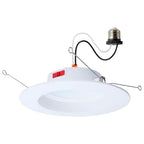 Satco S12604 White 10 Watt Led Downlight Retrofit - 5-6 Inch - Cct Selectable - Round - White Finish Image 1