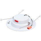 Satco  10 Watt Led Downlight Retrofit - 5-6 Inch - Cct Selectable - Round - White Finish