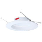 Satco S12604 White 10 Watt Led Downlight Retrofit - 5-6 Inch - Cct Selectable - Round - White Finish Image 8