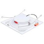 Satco  10 Watt Led Downlight Retrofit - 5-6 Inch - Cct Selectable - Square - White Finish