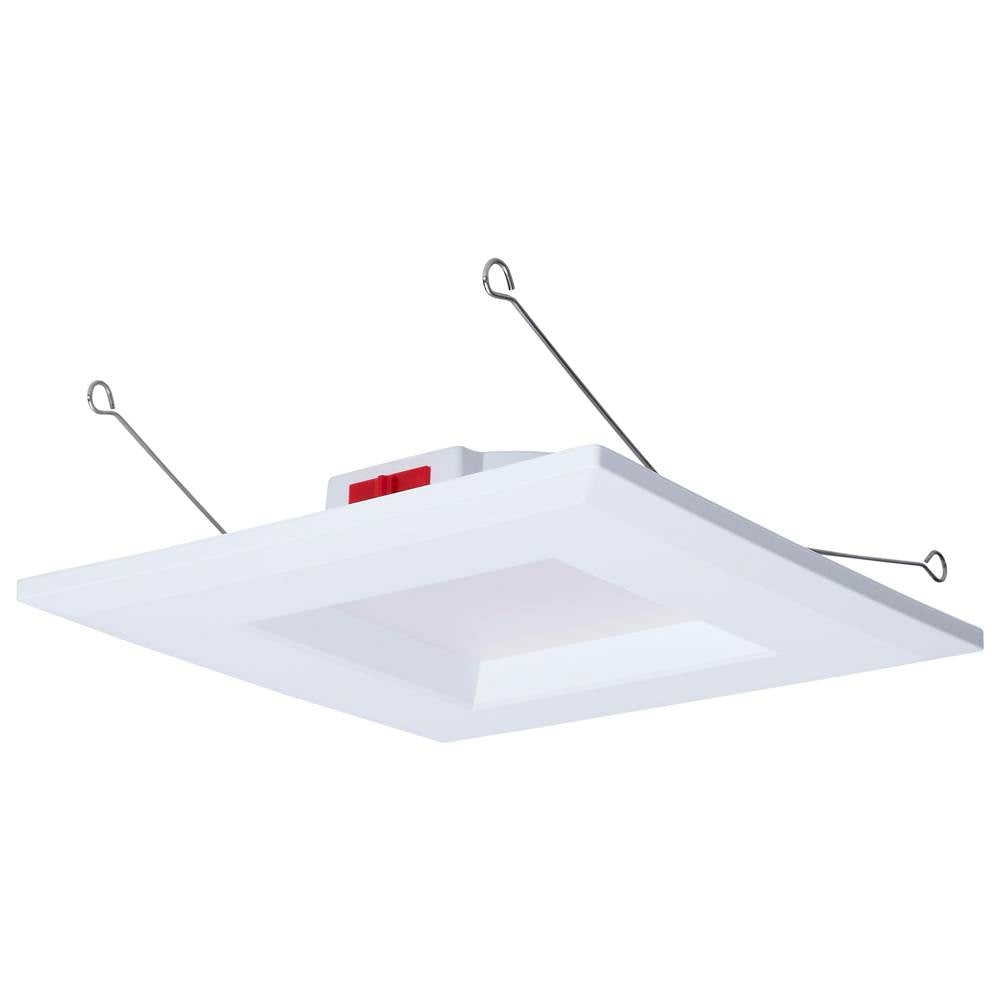 Satco S12605 White 10 Watt Led Downlight Retrofit - 5-6 Inch - Cct Selectable - Square - White Finish Image 8