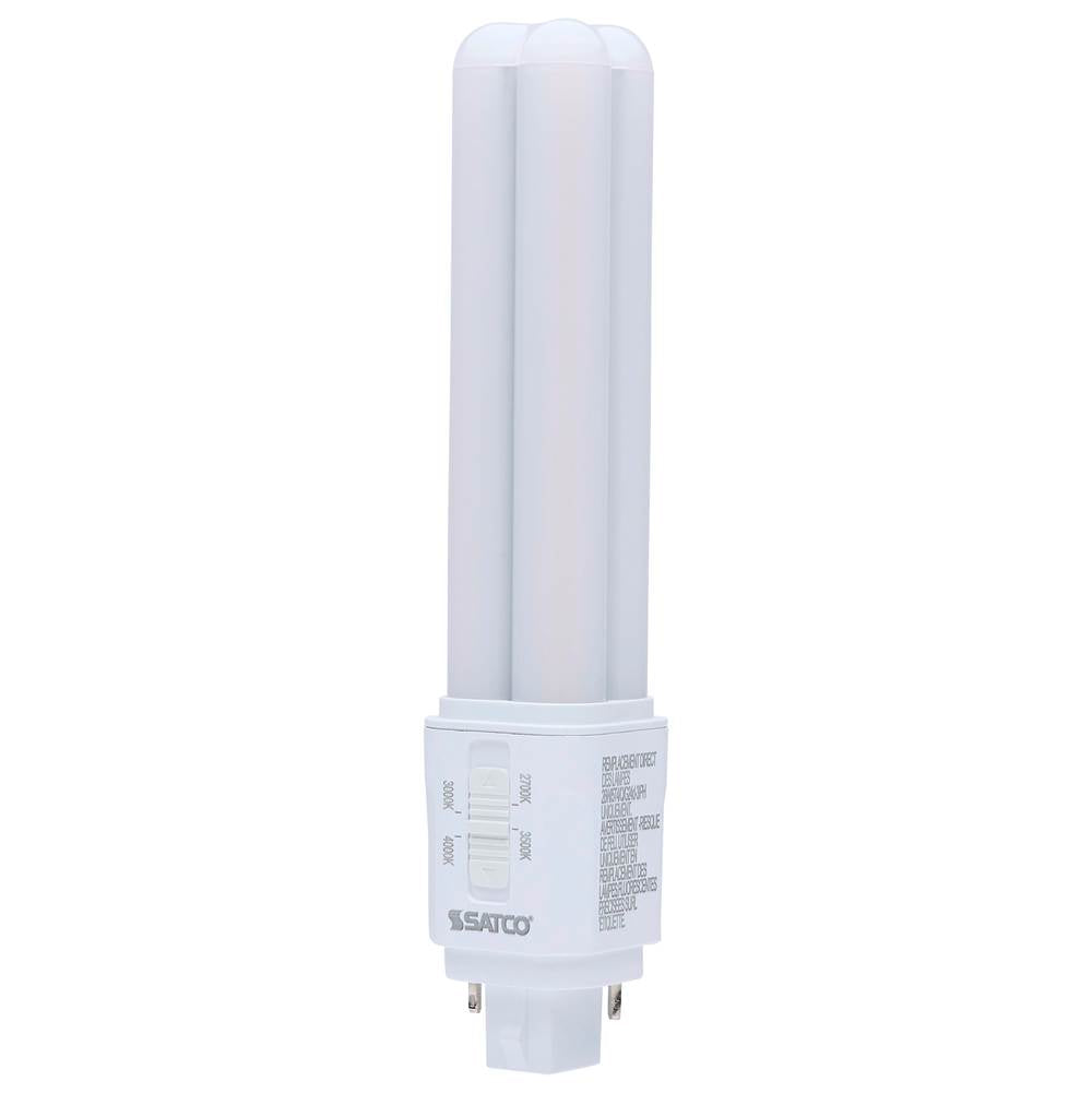 Satco S29855 Frost 9 Watt Led Pl - 27k/30k/35k/40k Cct Selectable - G24d Base - Type B - 120-277 Volt Image 1