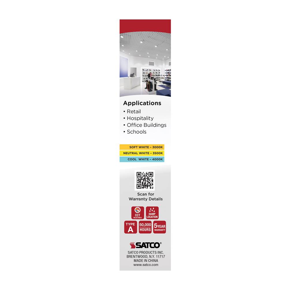 Satco S29856 Frost 9.5 Watt Led Pl - 30k/35k/40k Cct Selectable - G24q Base - Type A Image 5