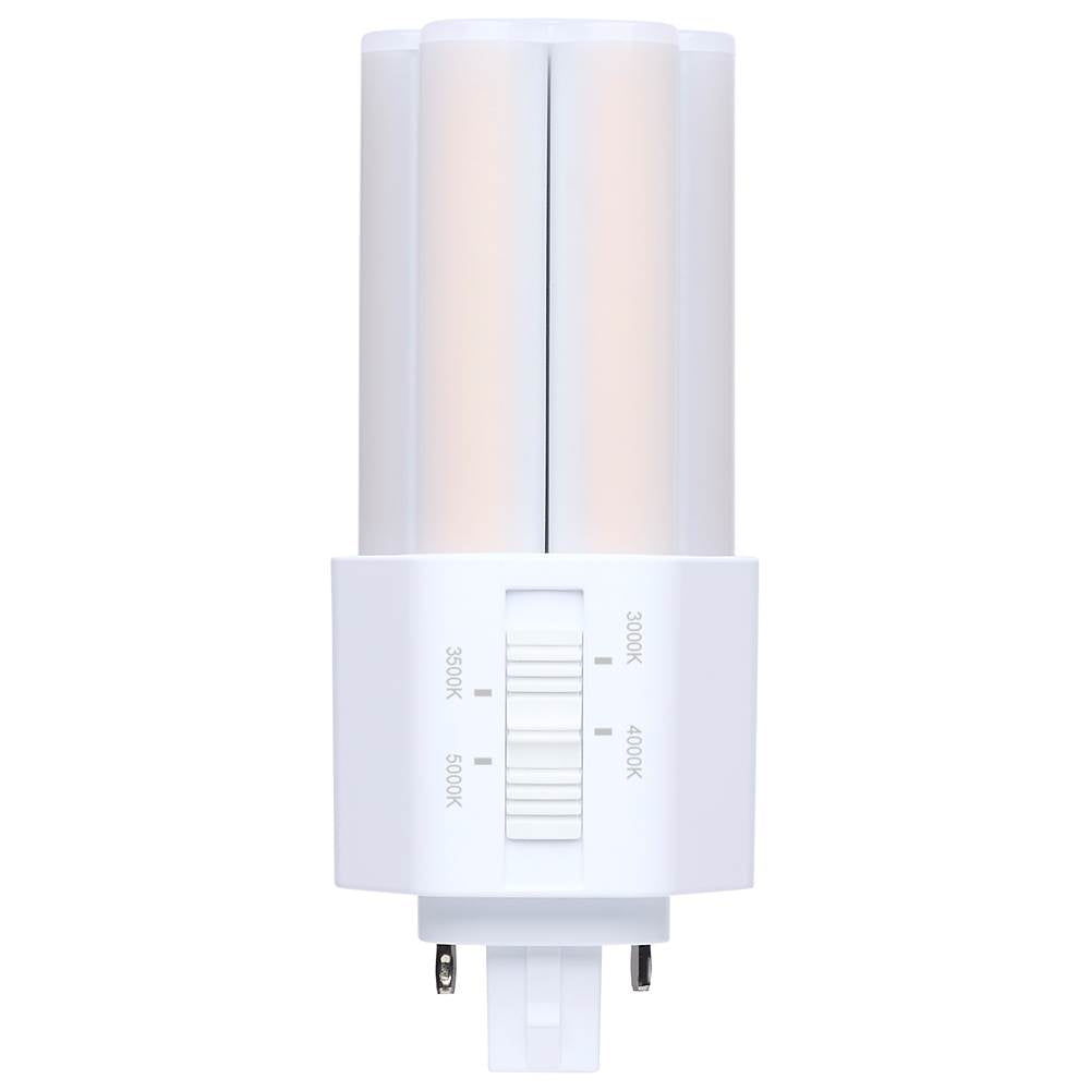 Satco S29885 White 7 Watt Plt Led - 3k/35k/4k/5k Cct - G24d Base - Omni - Type B - 120-277 Volt Image 1