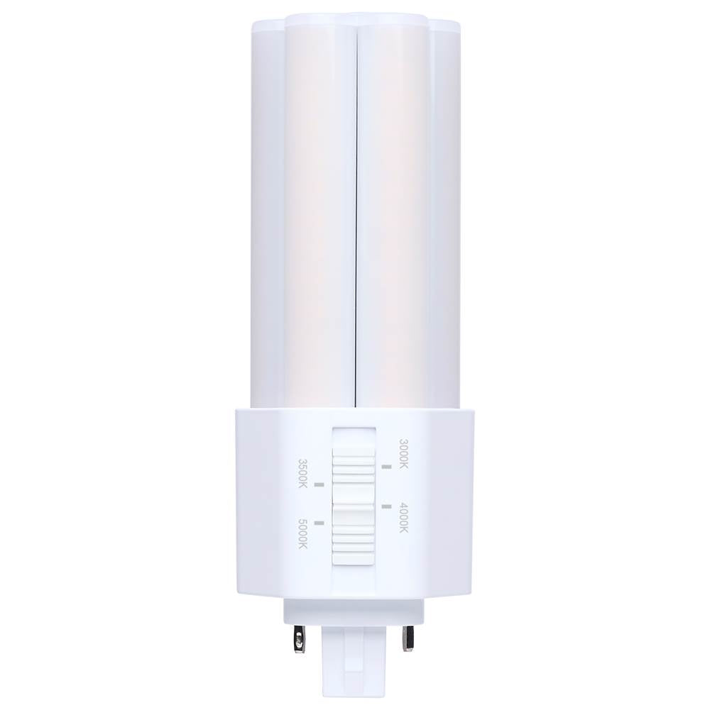 Satco S29886 White 9 Watt Plt Led - 3k/35k/4k/5k Cct - Gx24d Base - Omni - Type B - 120-277 Volt Image 1