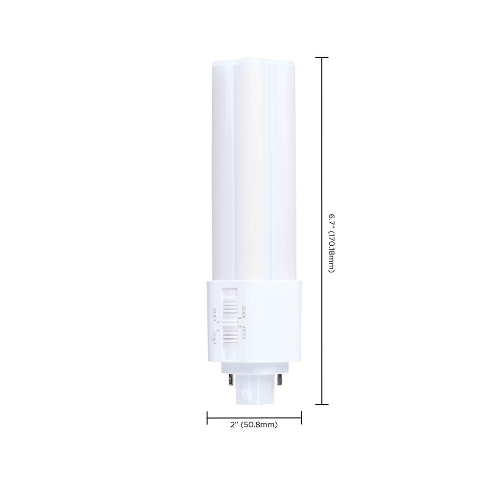 Satco S29888 White 17 Watt Plt Led - 3k/35k/4k/5k Cct - Gx24d Base - Omni - Type B - 120-277 Volt Image 2