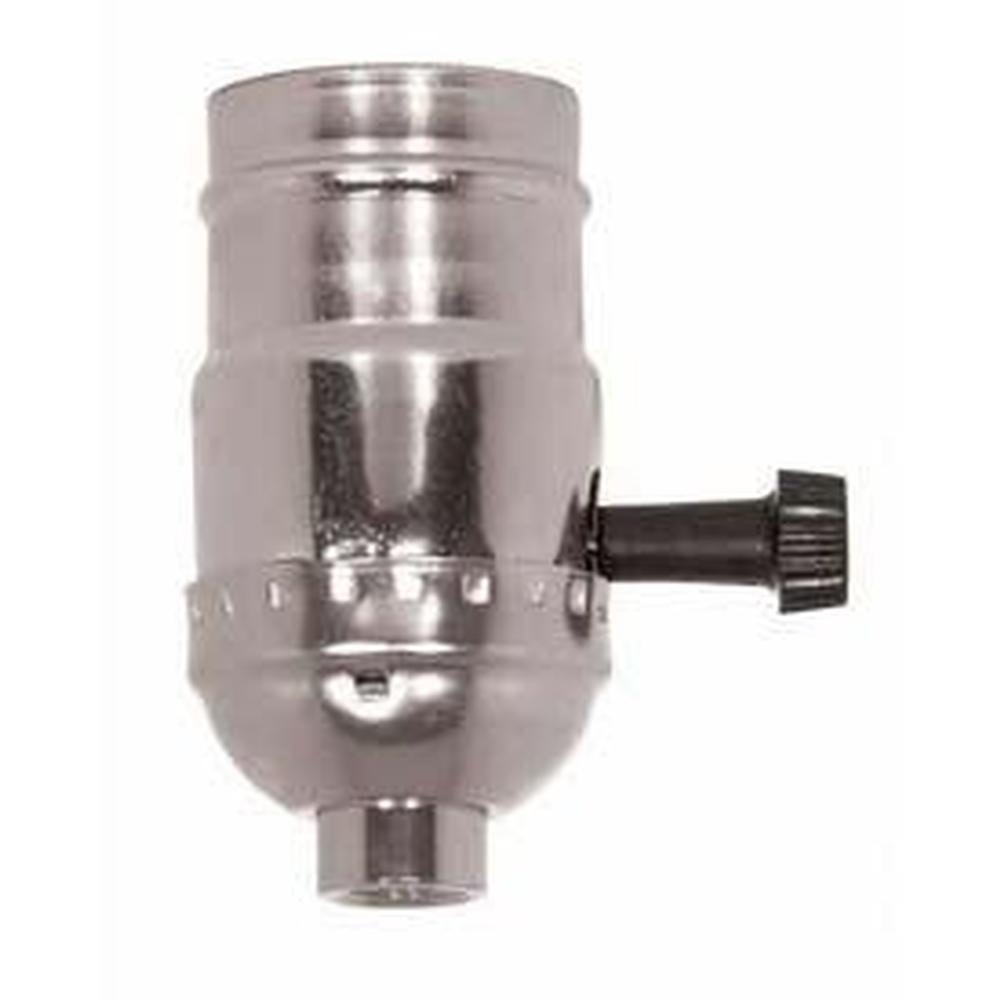 Satco Nickel Finish On/off Turn Knob Socket 1/8 Cap Lss