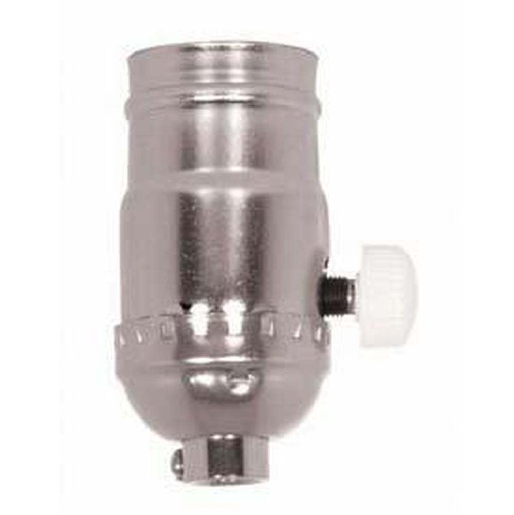 Satco Nickel Finish 150 W Dimmer Socket With Iv Knob