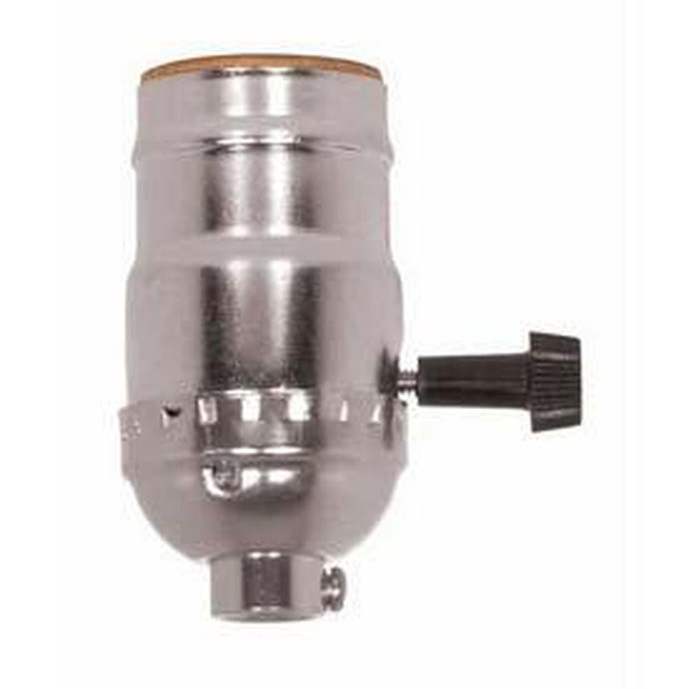 Satco Nickel Finish Hi/low Socket 1/8 Cap Wss