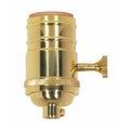 Satco Polished 4 Pc Stp Solid Brass On/off Tk Socket