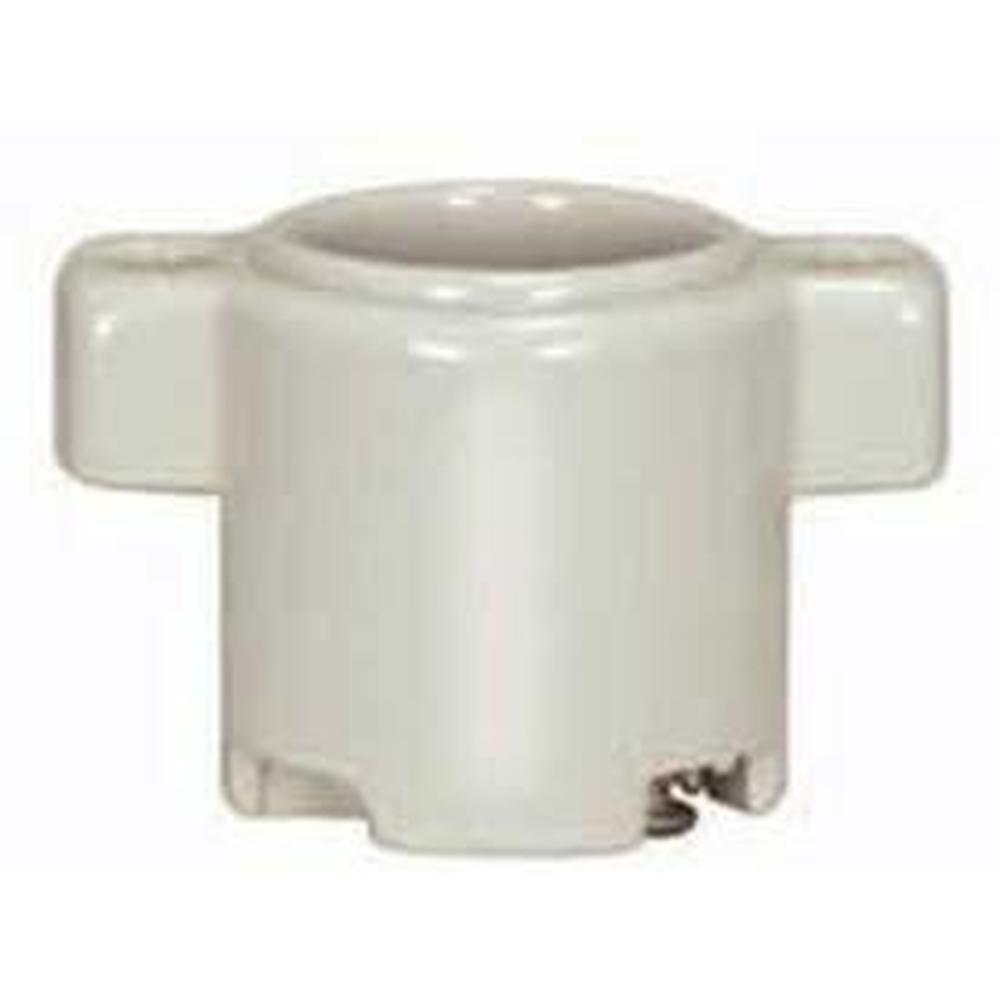 Satco Medium Base Glazed Porcelain Socket With 2