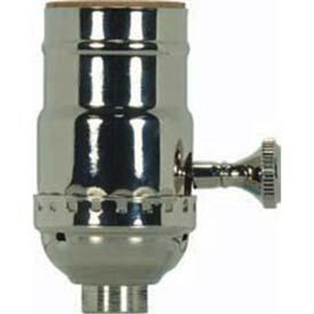 Satco Polished Solid Brass On/off Socket With Ss 1/8
