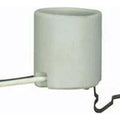 Satco Medium Porcelain Socket A16 Met Clip 12'' L