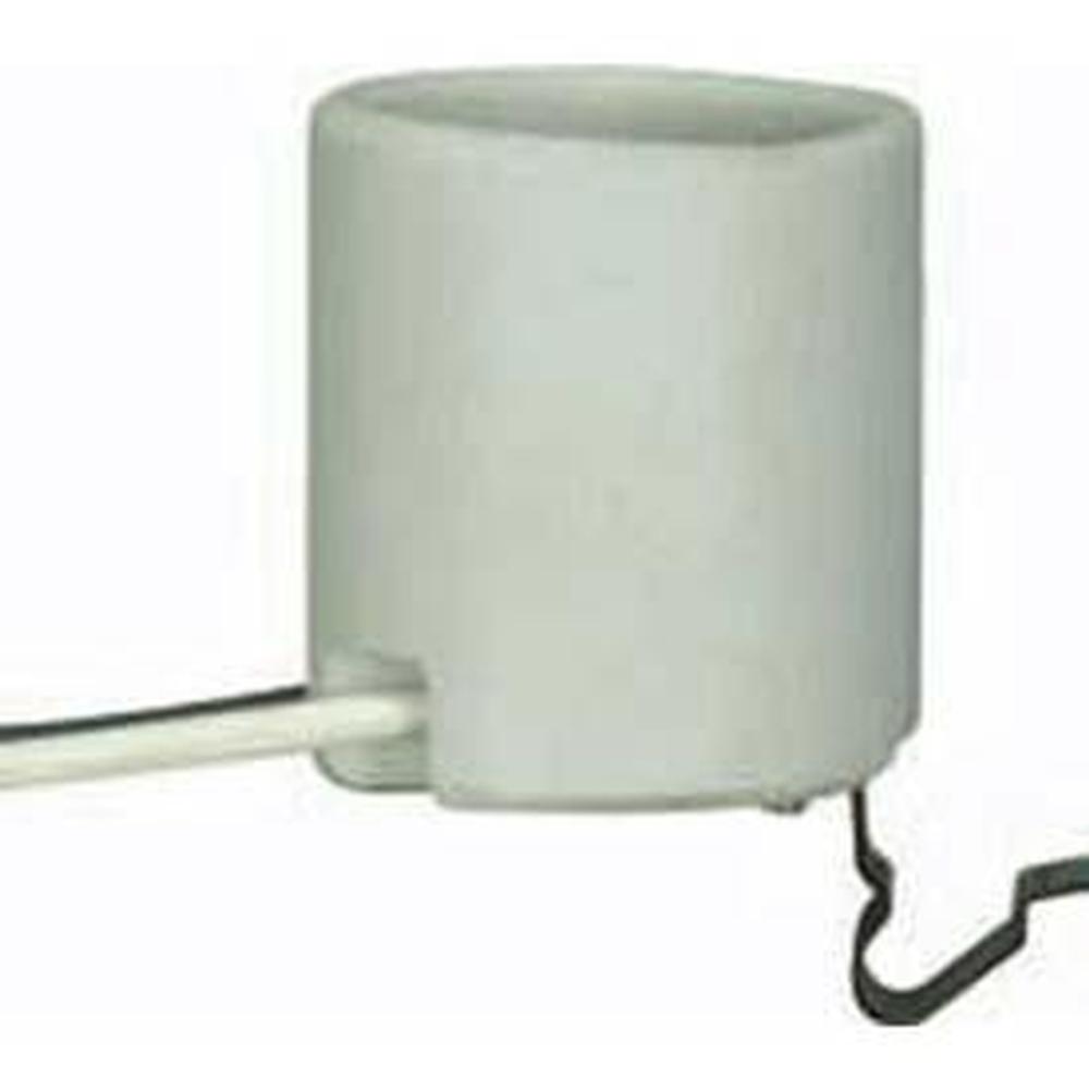 Satco Medium Porcelain Socket A16 Met Clip 12'' L