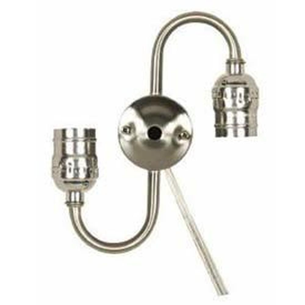 Satco Satin Nickel S Cluster With Keyless Socket