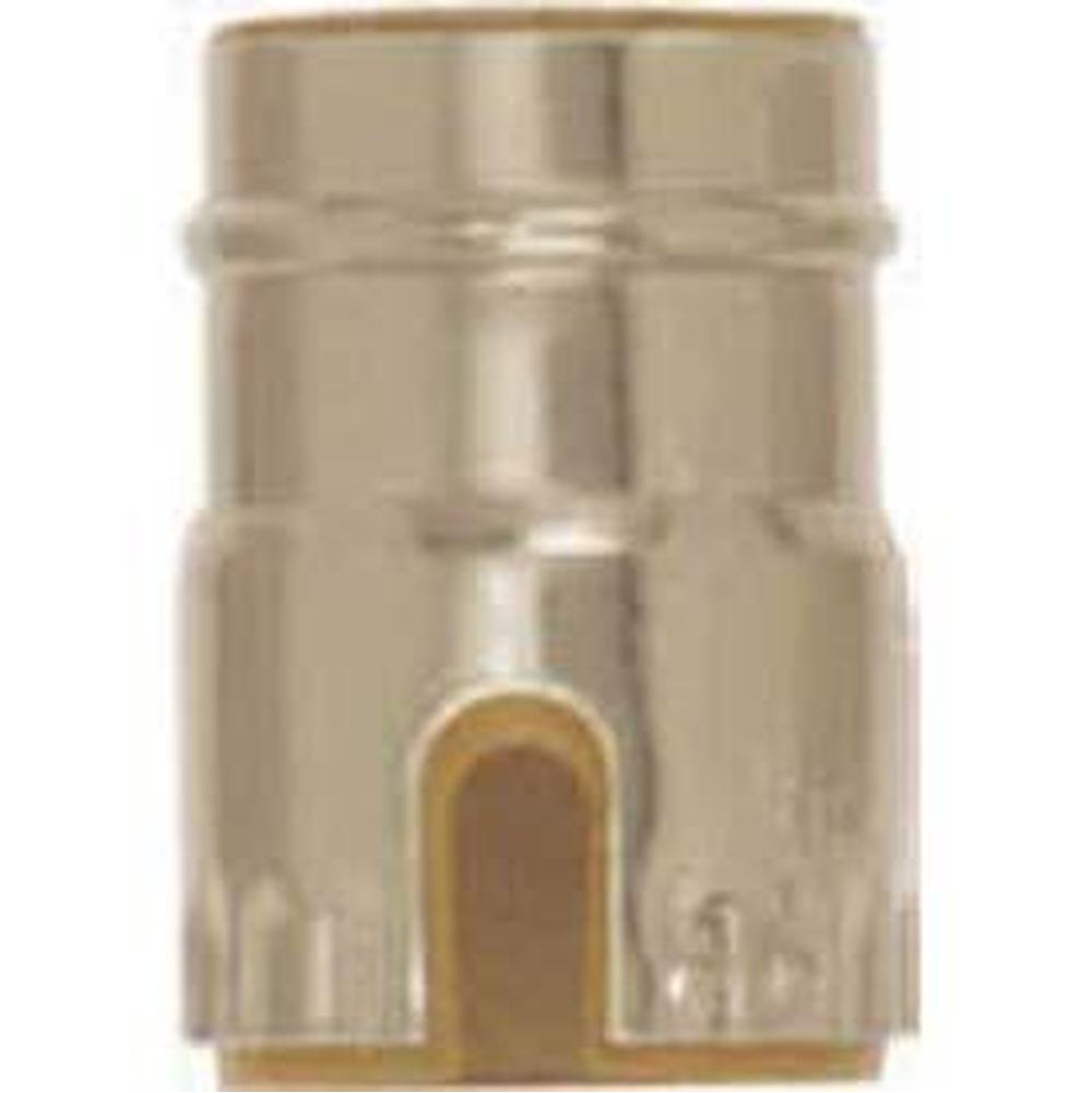 Satco Polished Nickel Solid Brass Turn Knob Shel