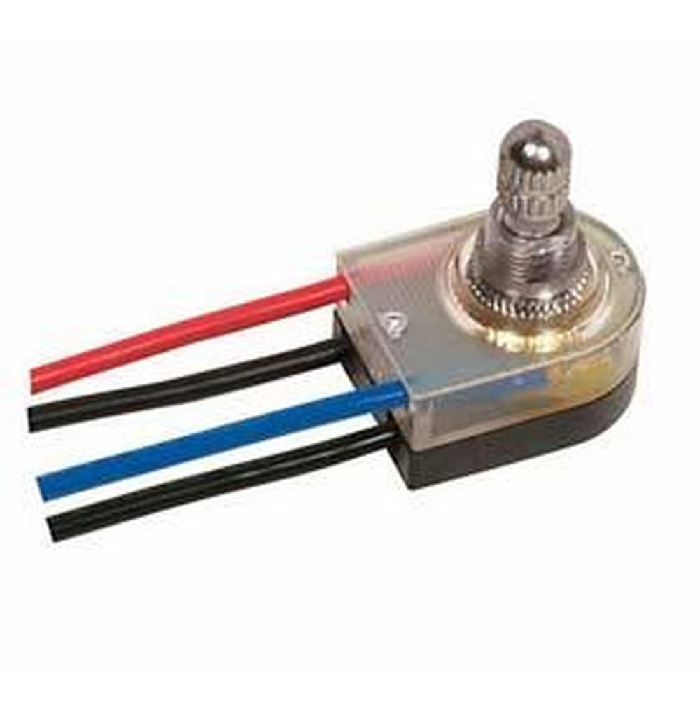 Satco Nickel Finish On/off Rotary Switch Light