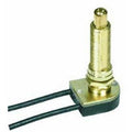 Satco Brass Finish On/off Push Switch 1-1/2''