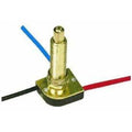 Satco Brass Finish 3 Way Push Switch 1-1/2''