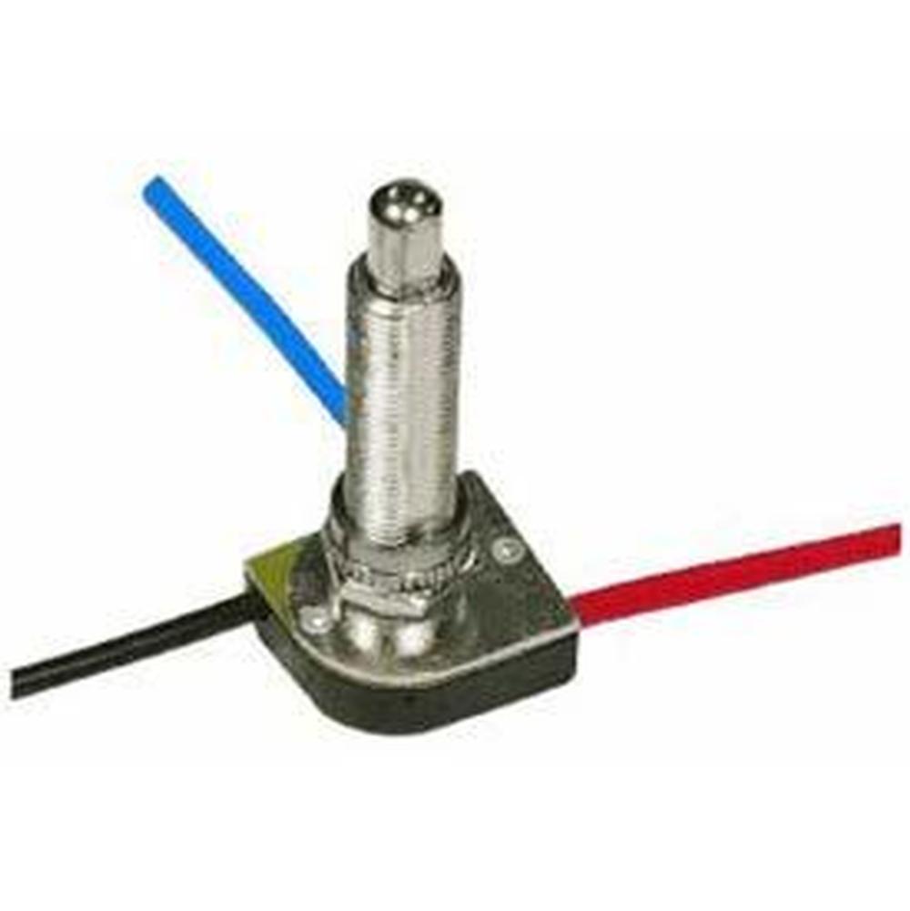 Satco Nickel Finish 3 Way Push Switch 1-1/2''