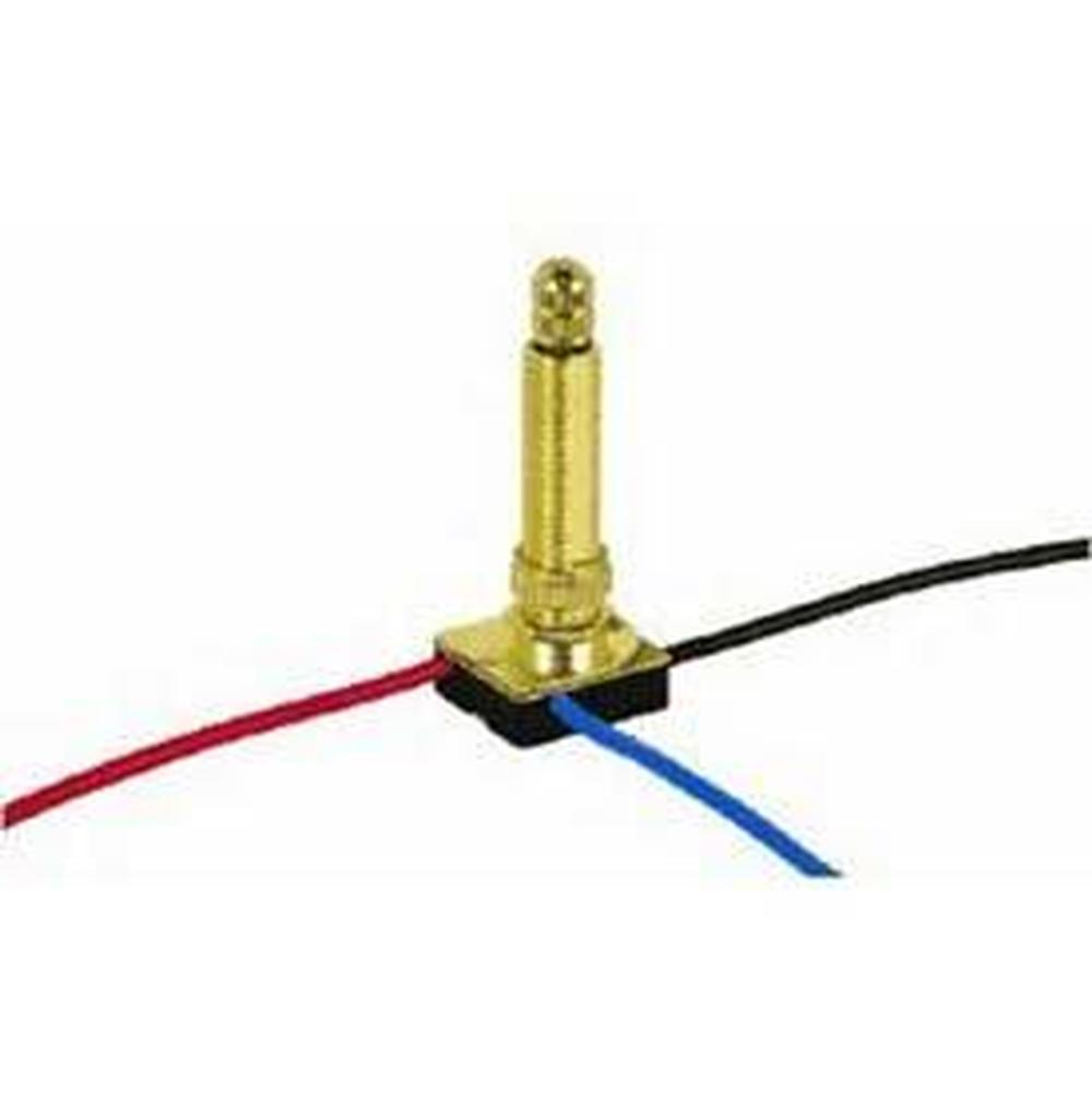 Satco Brass Finish 3 Way Rotary Switch 1-1/2''